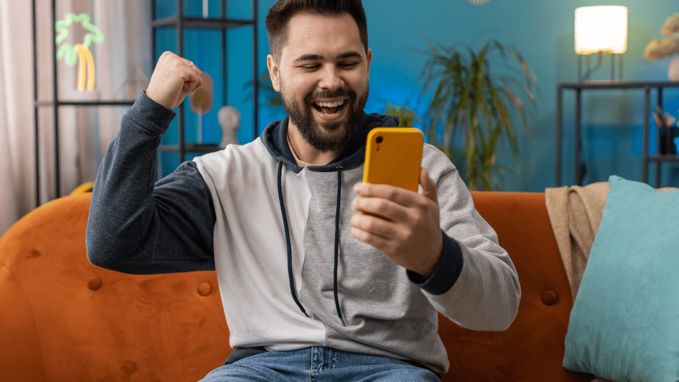 a person holding a smartphone
