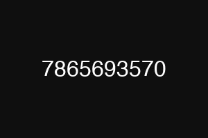 7865693570