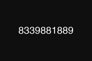 8339881889